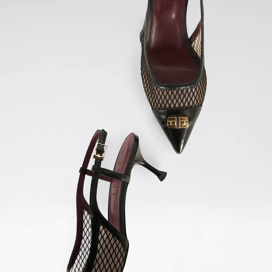 Morobé Delilah 02 Sandal Black Mesh