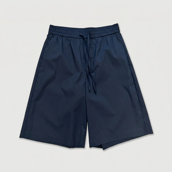 Darkpark Brad Lightweight Popeline Jogger Fit Shorts Blue Navy