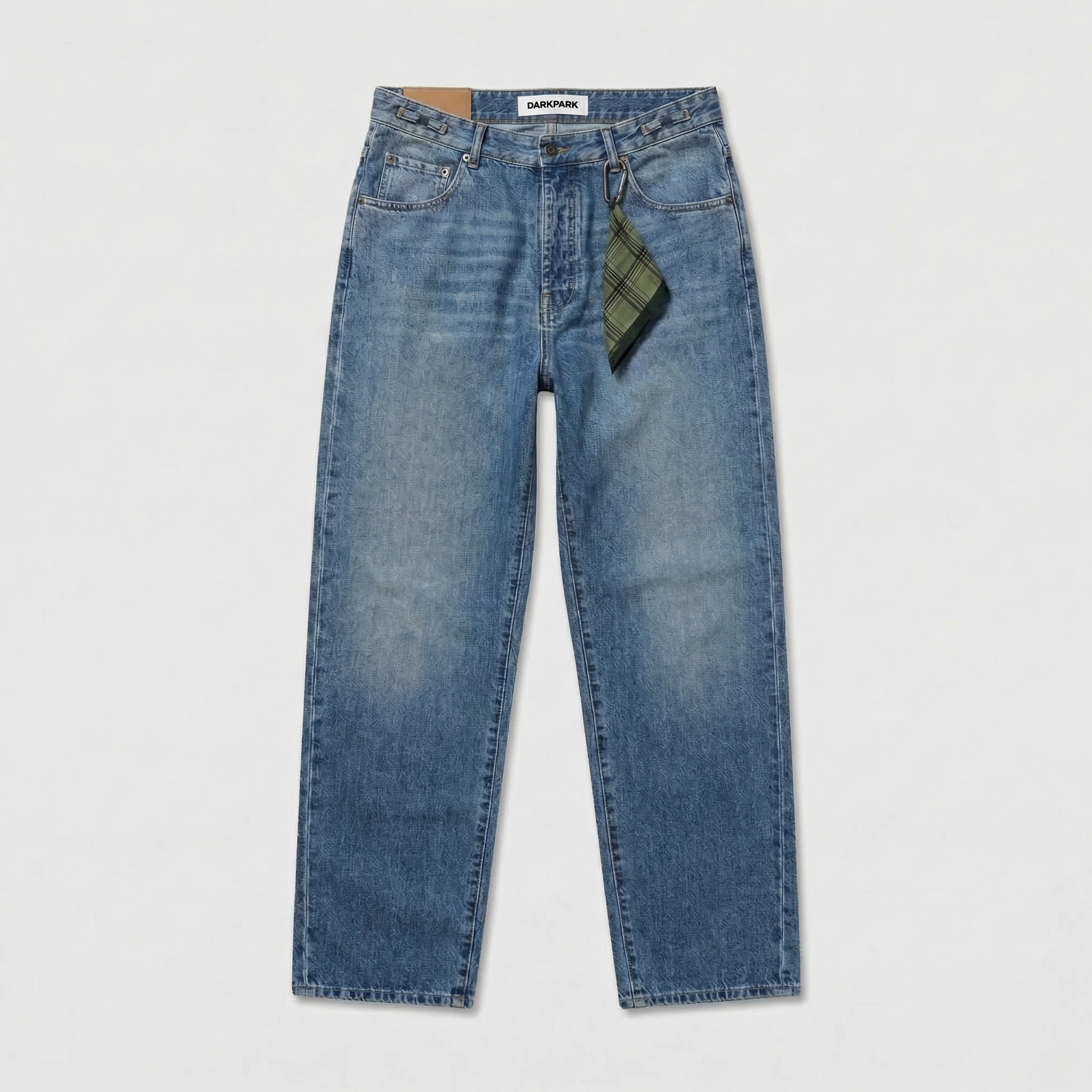 Darkpark Mark Relax Fit Light Denim Trousers Medium Wash