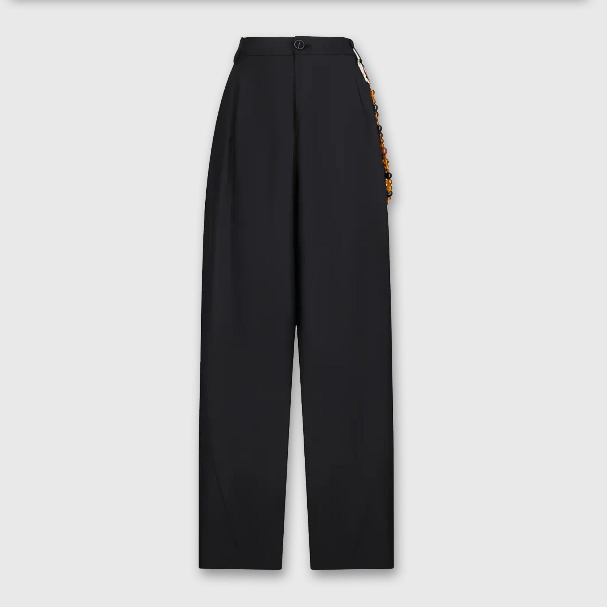 Darkpark Phebe Popeline Wide Leg Pants Black