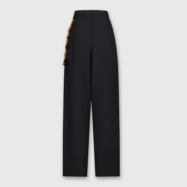 Darkpark Phebe Popeline Wide Leg Pants Black