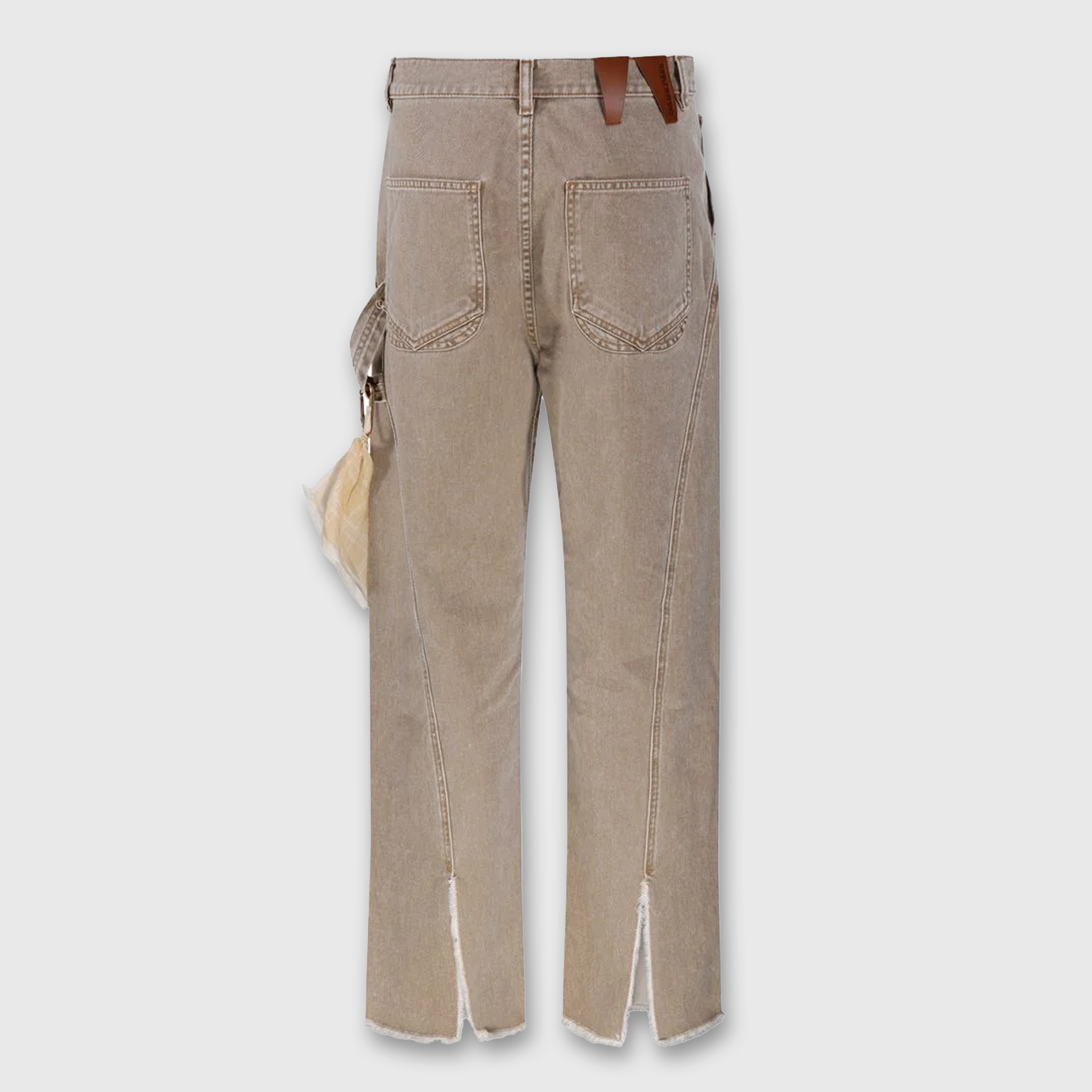 Darkpark Sienna Loose Side Split Denim Camel