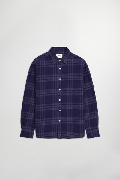 NN07 Deon 5465 shirt navy check