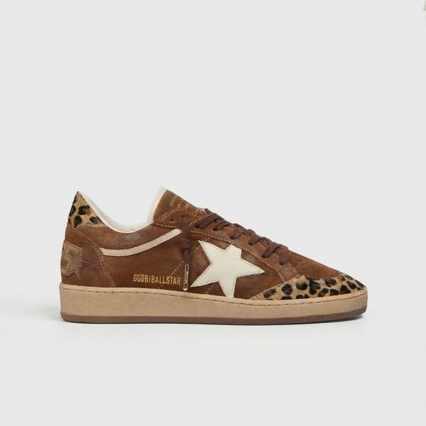 Golden Goose Ball Star Brown/ Leopard/ Silver