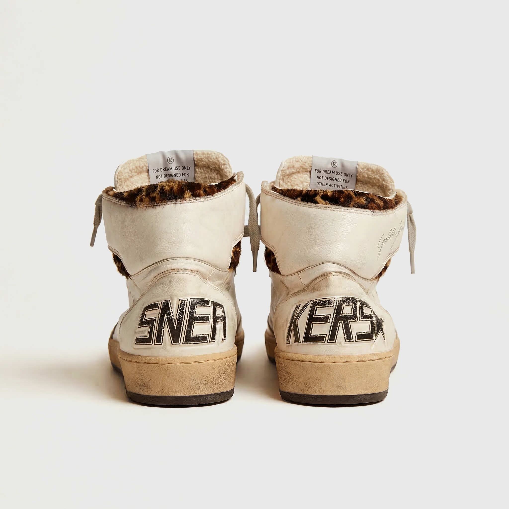 Golden Goose Sky-star White/ Beige/ Brown Black Leo