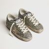 Golden Goose Super-Star Platinum/ Green