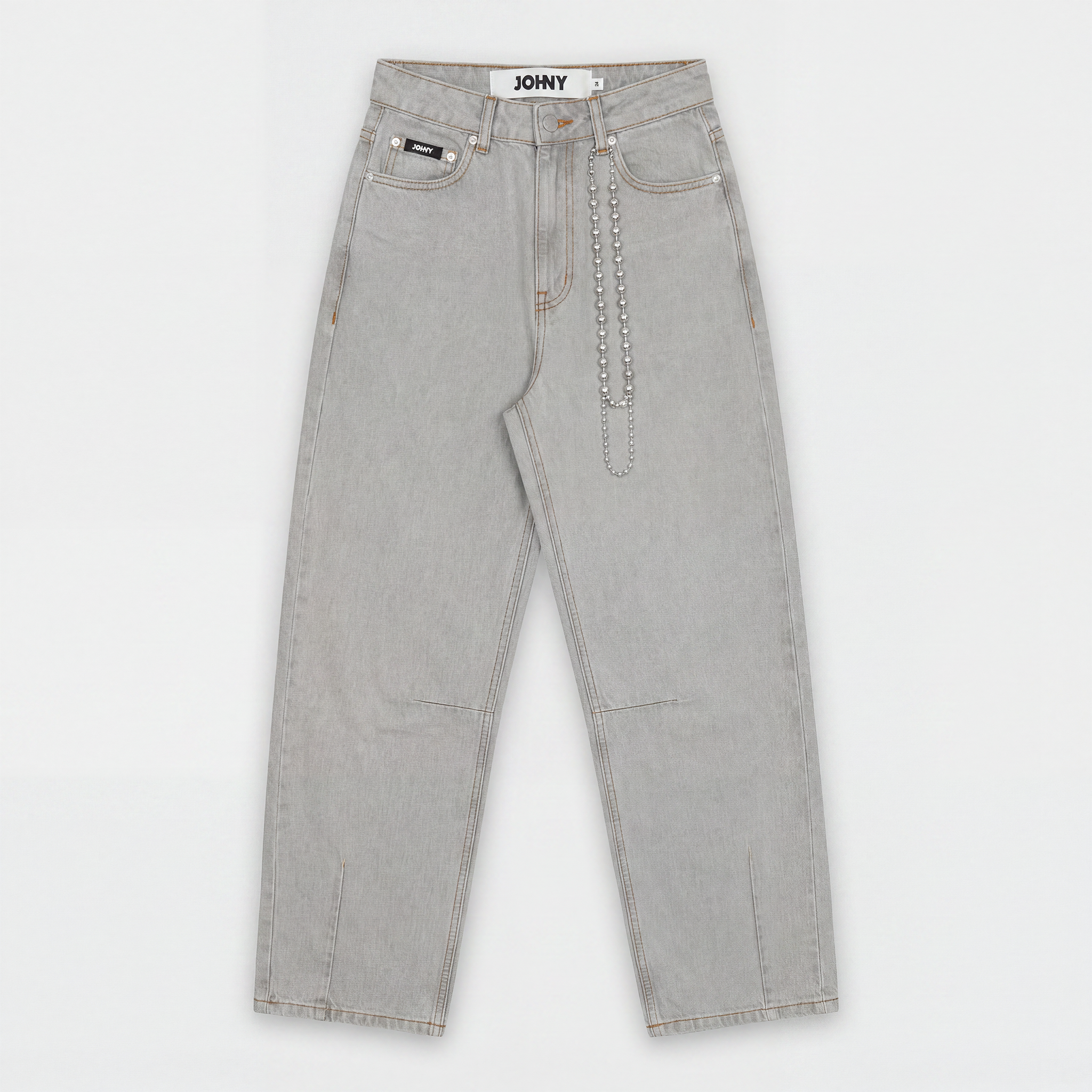 Johny Gladys Denim Chain Jeans Grey
