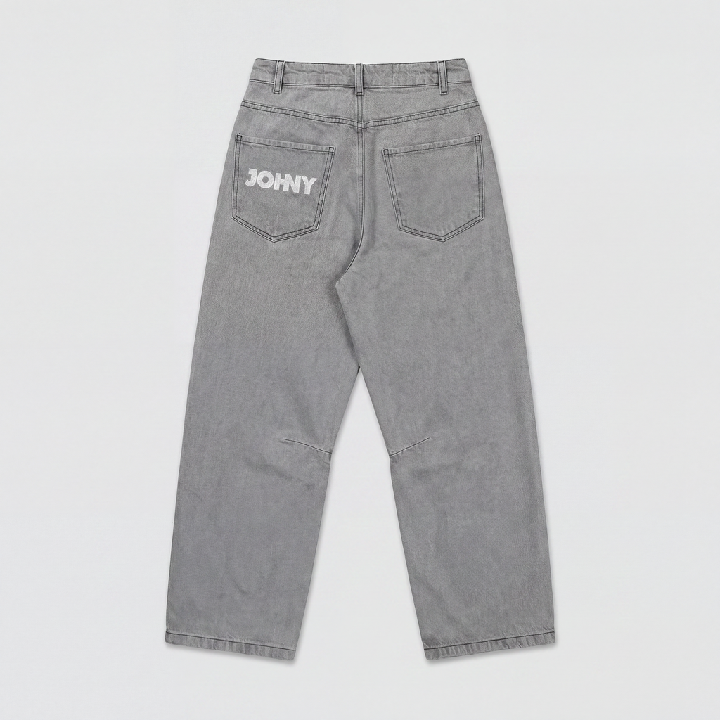 Johny Gladys Denim Chain Jeans Grey
