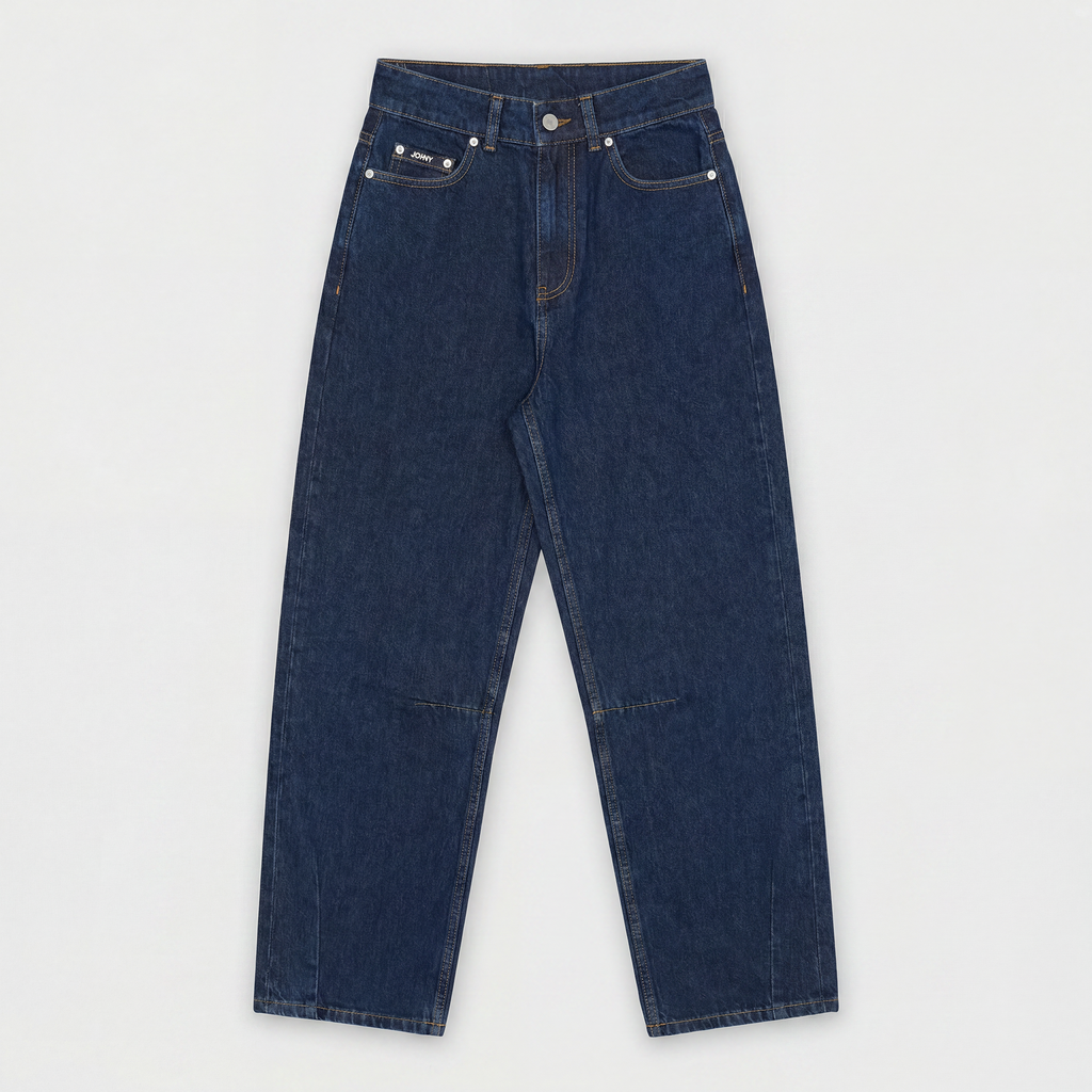 Johny Gladys Trousers Navy Pinstripe/ Denim