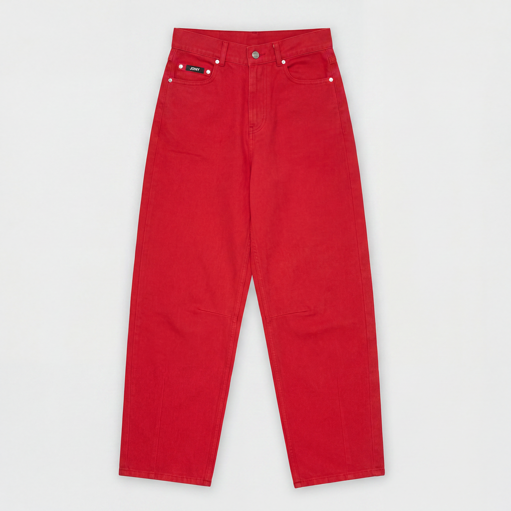 Johny Gladys Denim Trousers Red
