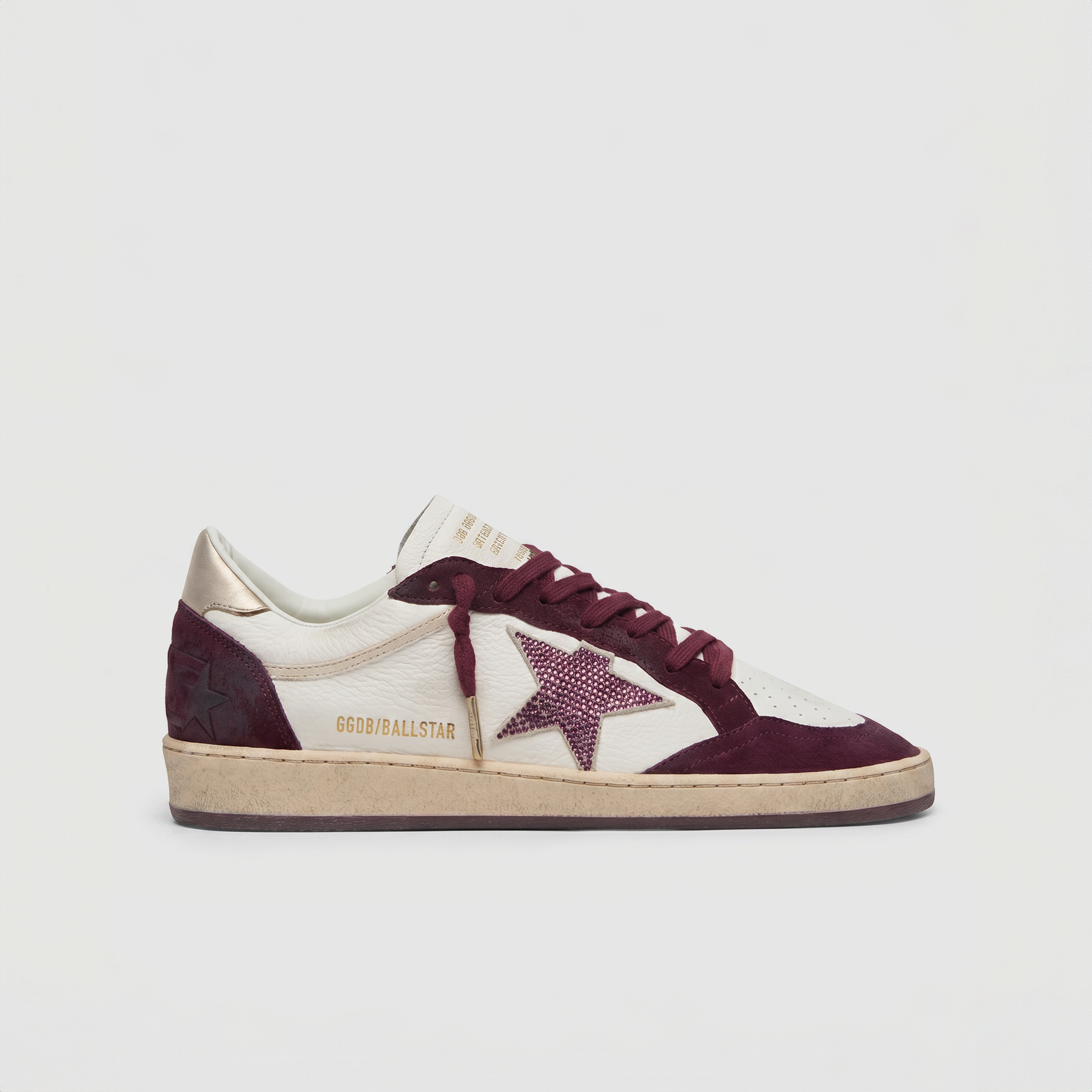 Golden Goose Ball Star White/ Cherry Red/ Swarovski
