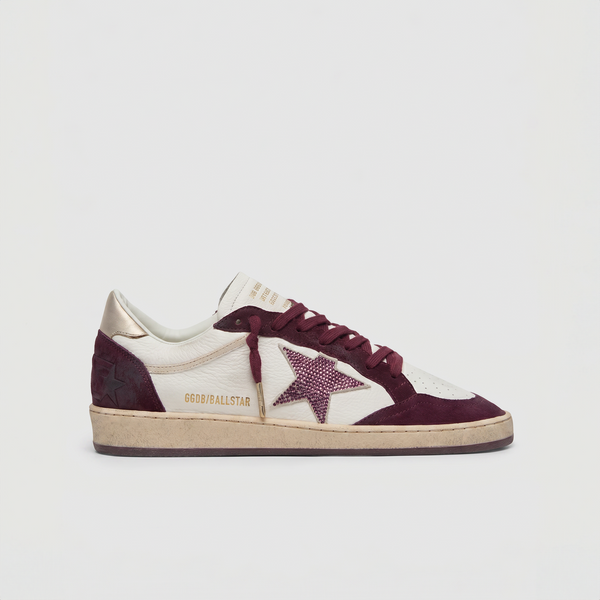 Golden Goose Ball Star White/ Cherry Red/ Swarovski