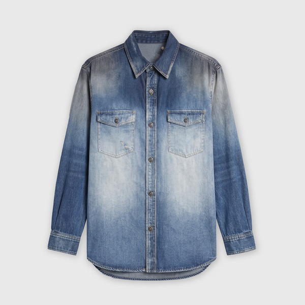 Golden Goose Journey W’s Patty Over Shirt Archive Denime Print