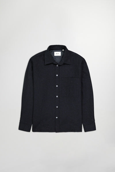 NN07 Hans 1799 ls shirt navy blue