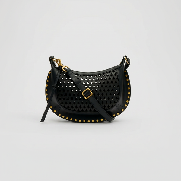 Isabel Marant Oskan Moon Bag Black Hearts