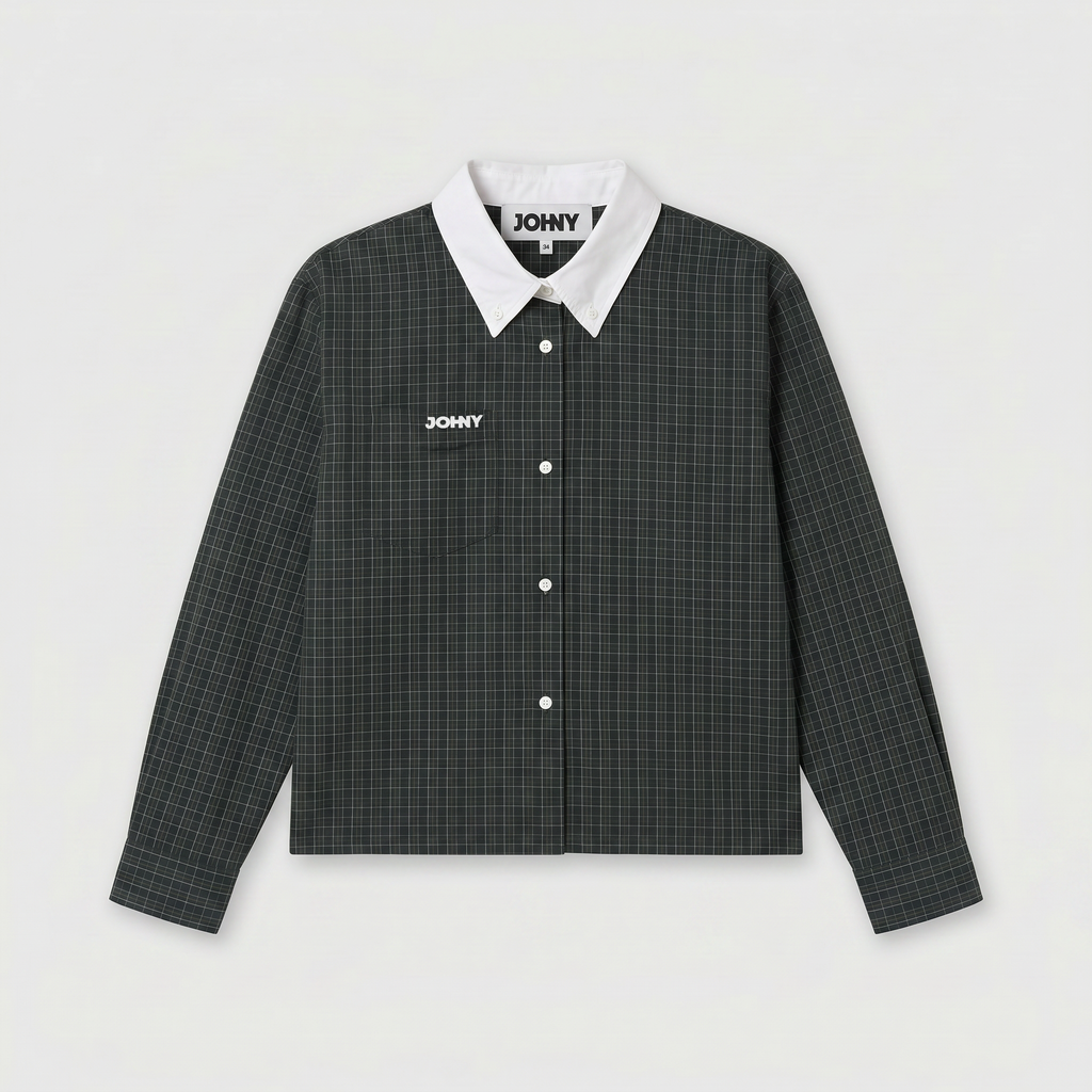 Johny Berro Check Blouse Green/ Blue