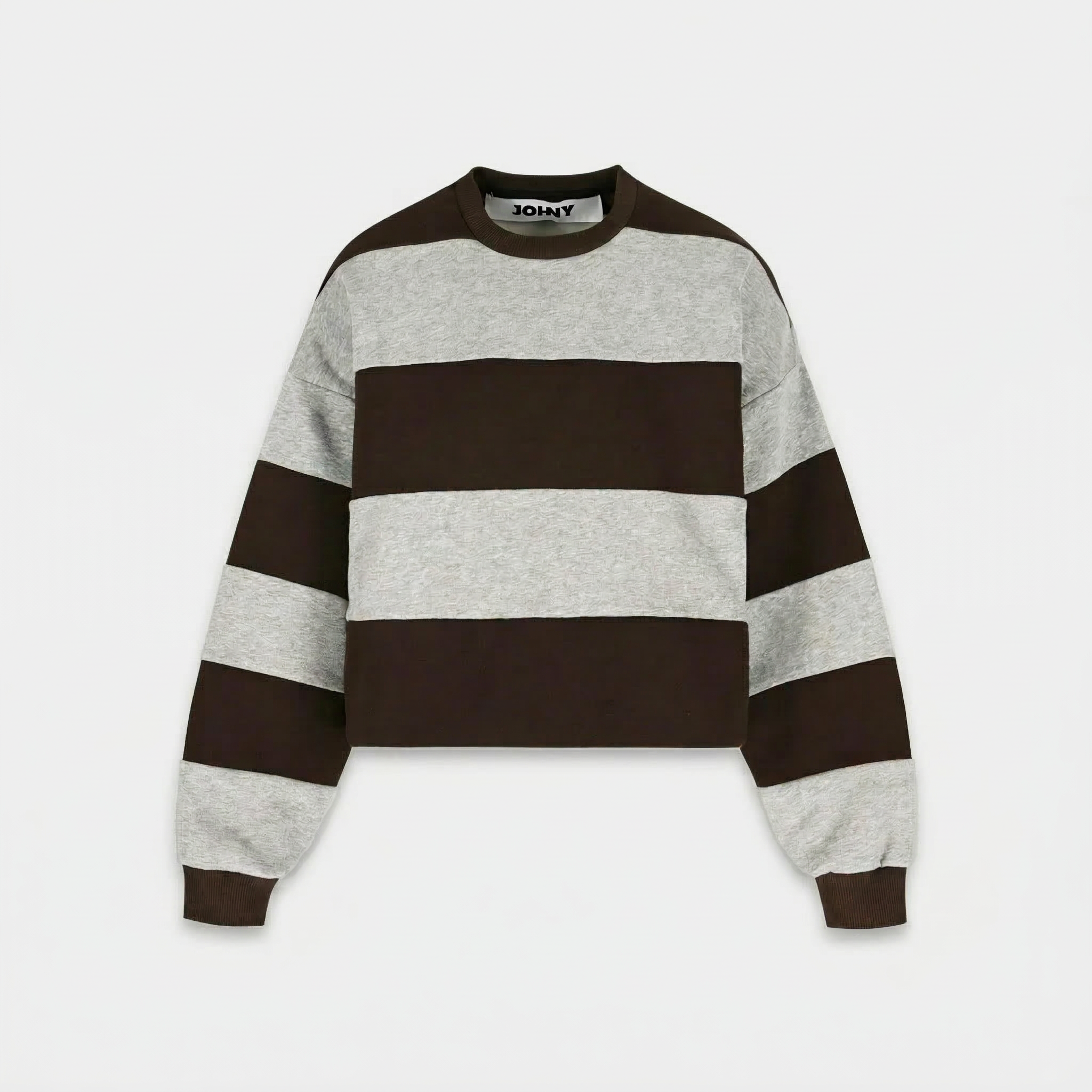 Johny Derek Sweatshirt Grey/ Chocolate