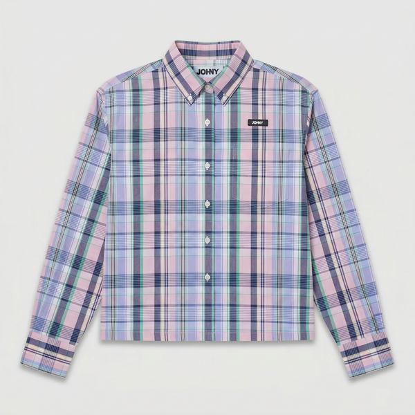 Johny Mags Shirt Pink Check
