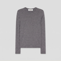 Róhe Fine Merino Long Sleeve Mid Grey Melange