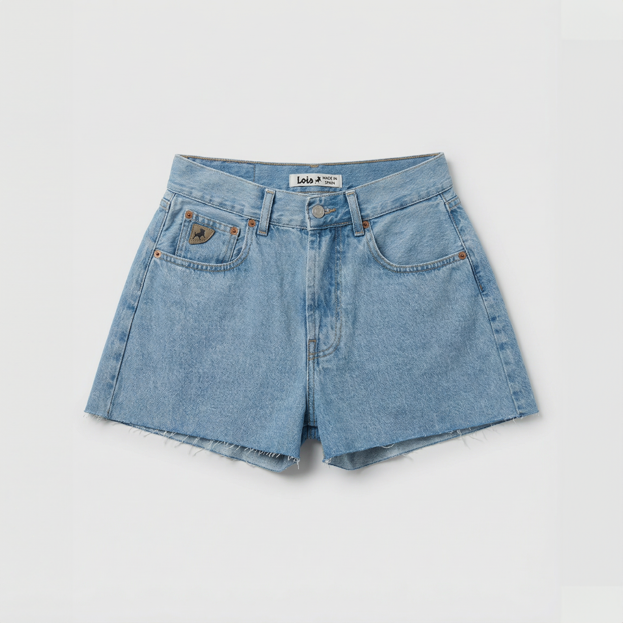 Lois Jeans Sandra Short Bleach Frayed