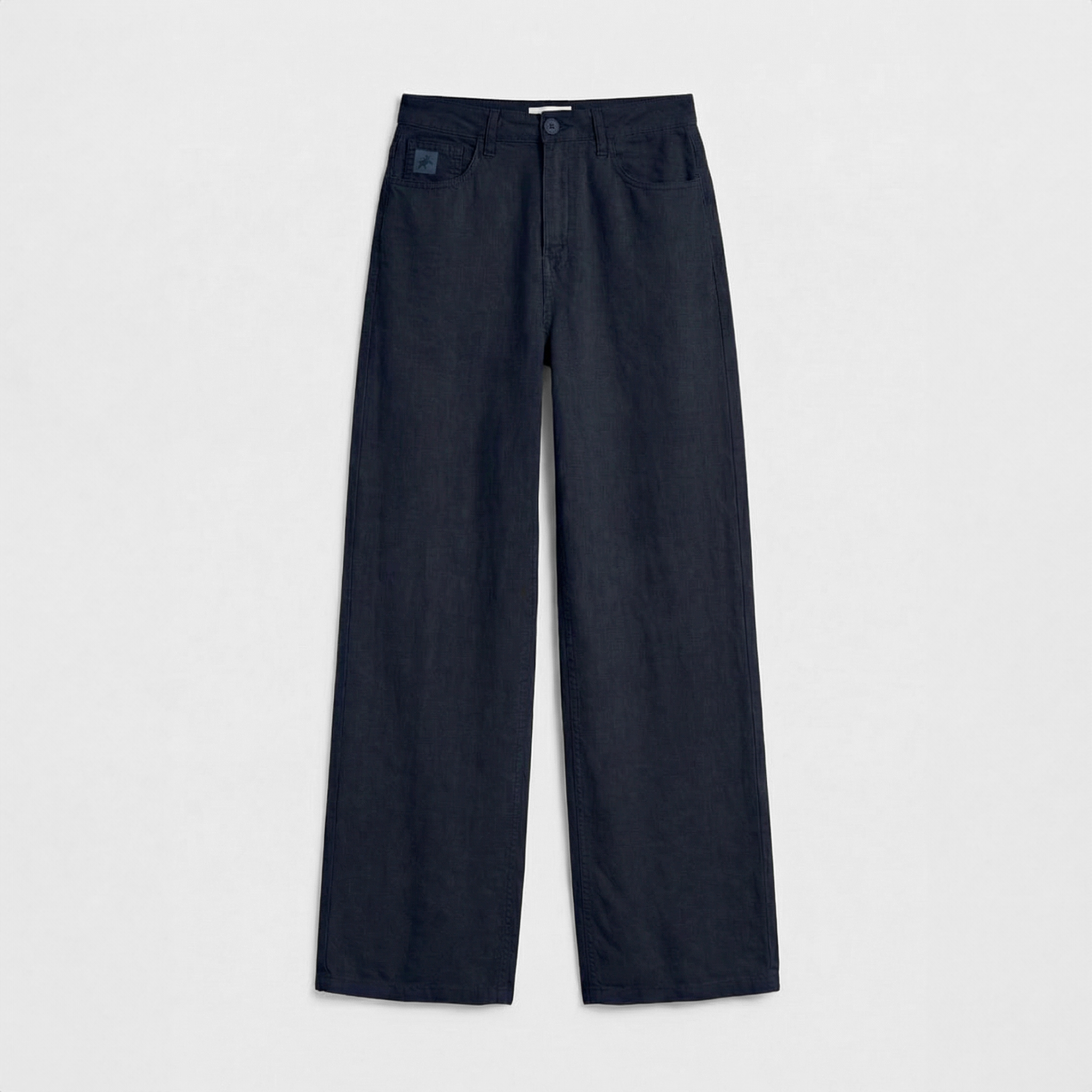 Lois Jeans Skater Pleats Trousers Navy