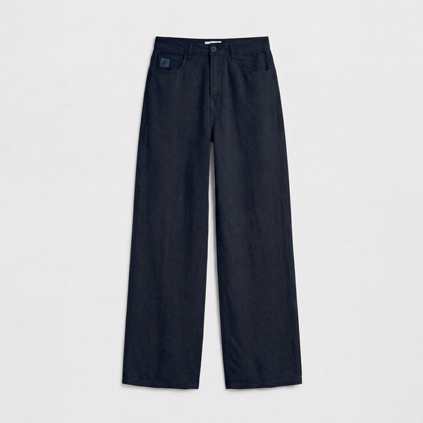 Lois Jeans Skater Pleats Trousers Navy