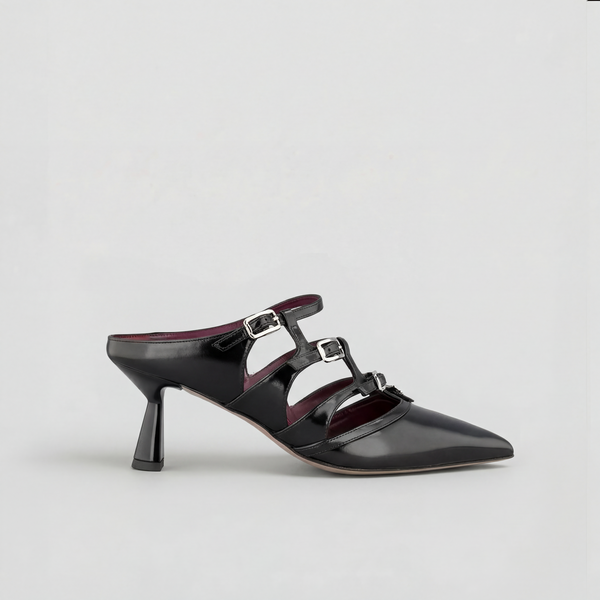 Morobé Simone 01 Sandal Black Shiny