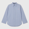 Rotate Poplin Oversized Shirt Blue