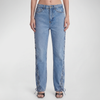 Rotate Twisted Lacing Jeans Blue