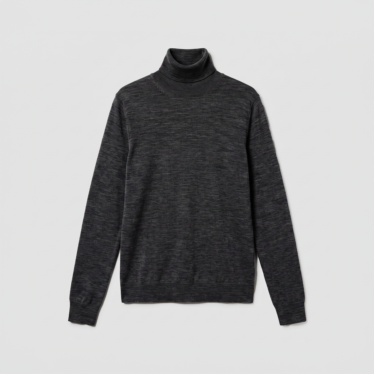 Róhe Fine Merino Turtleneck Anthracite Melange