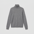 Róhe Fine Merino Turtleneck Mid Grey Melange