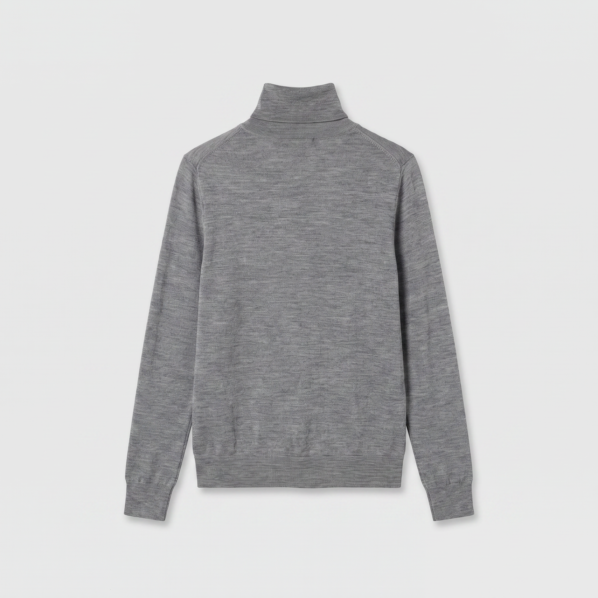 Róhe Fine Merino Turtleneck Mid Grey Melange