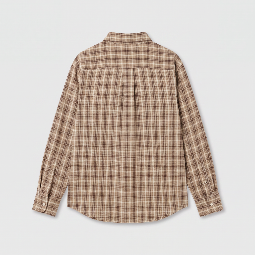 Róhe Oxford Bouclé Check Shirt Boucle Check