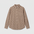 Róhe Oxford Bouclé Check Shirt Boucle Check