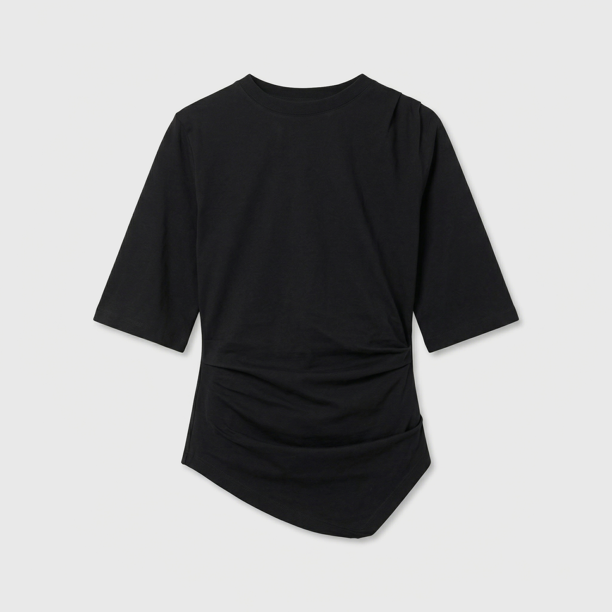 Róhe Reinvented Twisted T-Shirt Black