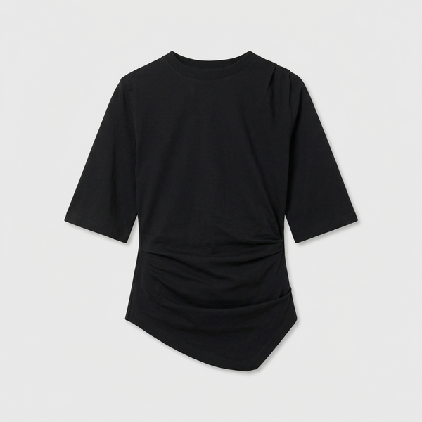 Róhe Reinvented Twisted T-Shirt Black