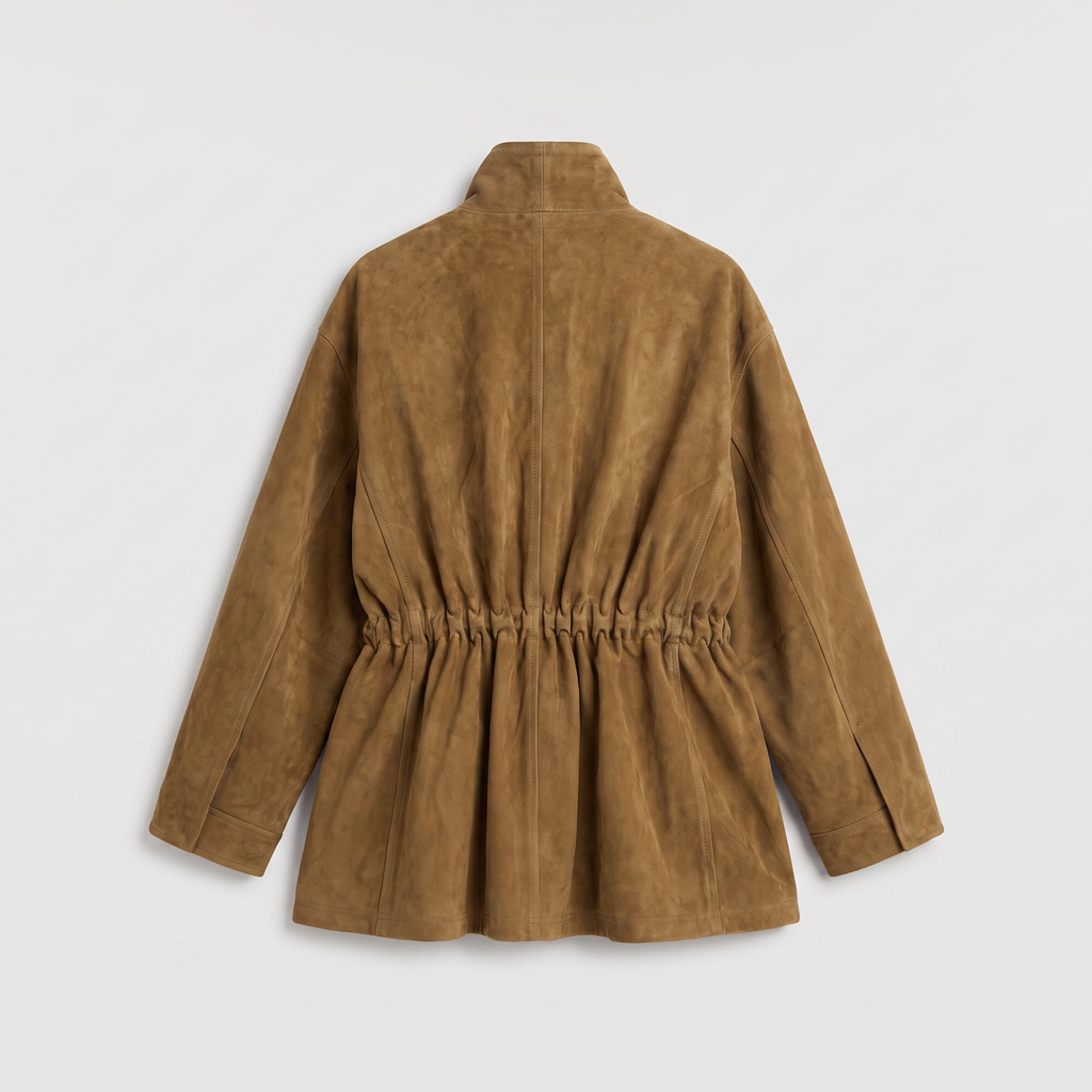 Róhe Sculptural Suede Jacket Sage