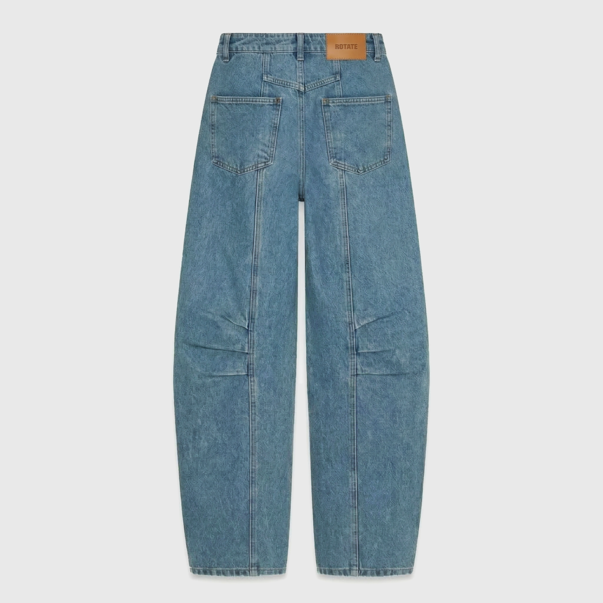 Rotate Denim Cargo Jeans Medium Blue Denim