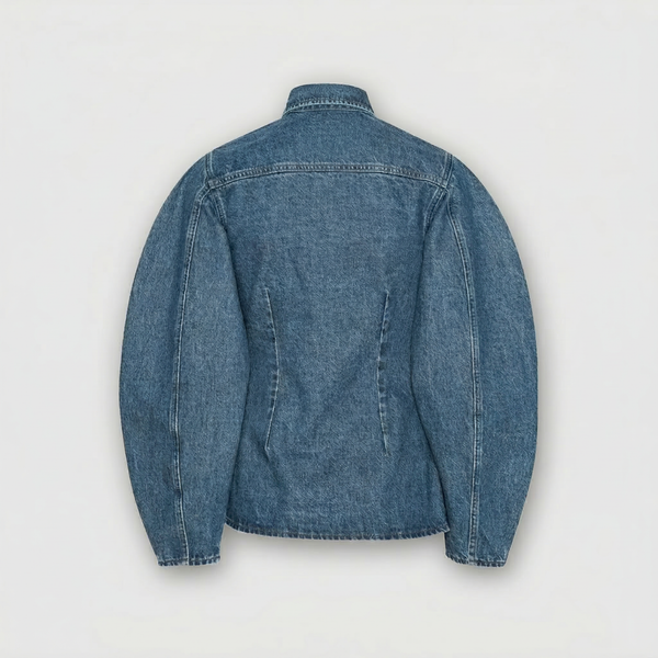 Rotate Denim Fitted Shirt Light Denim