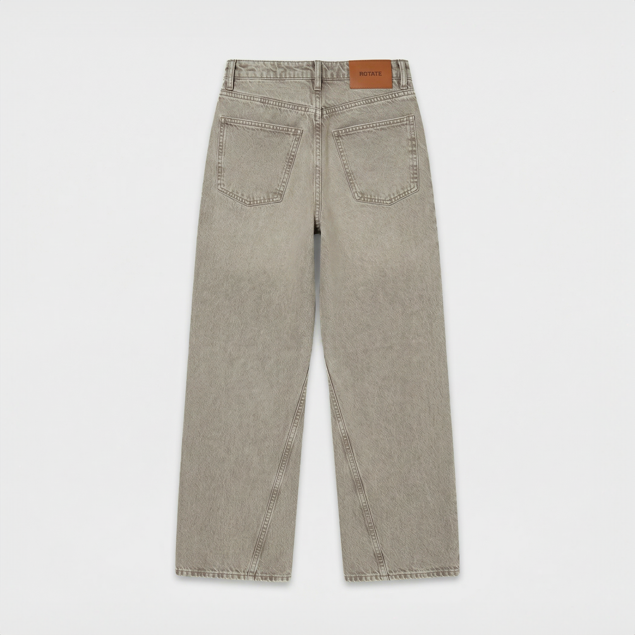 Rotate Loose Straight Jeans Driftwood
