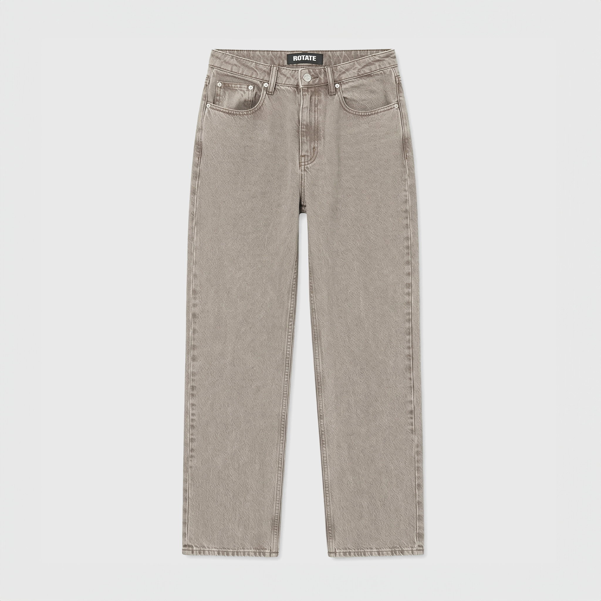 Rotate Loose Straight Jeans Driftwood