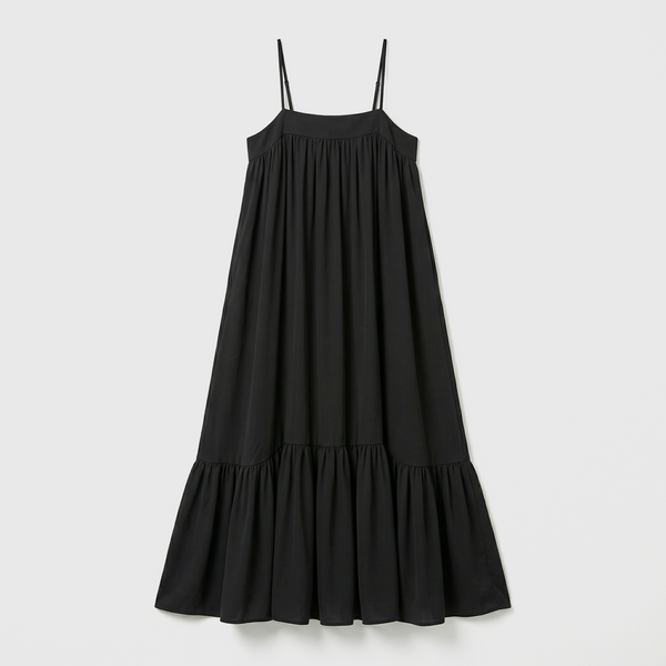 Rotate Midi Tent Dress Black