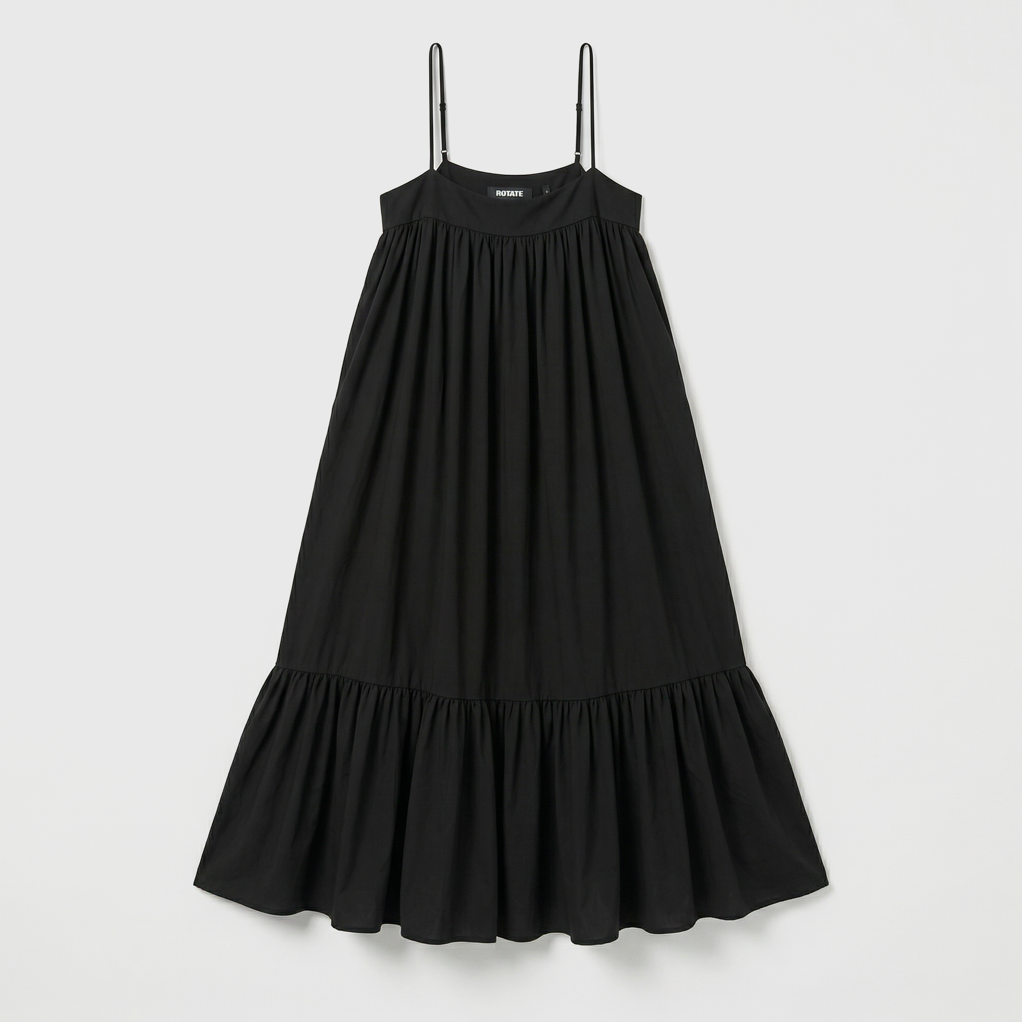 Rotate Midi Tent Dress Black