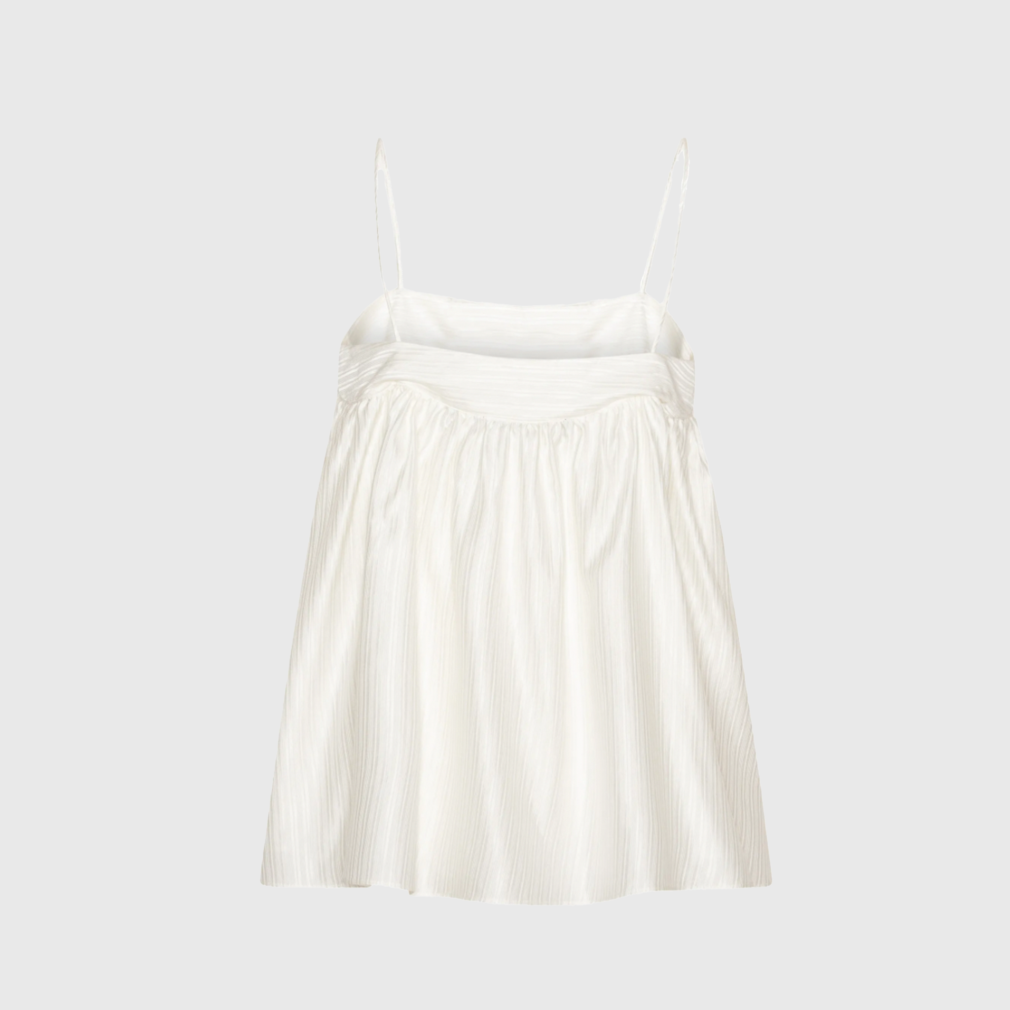 Rotate Striped Slip Top Bright White