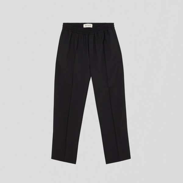 Róhe Elasticated Waistband Trouser Black