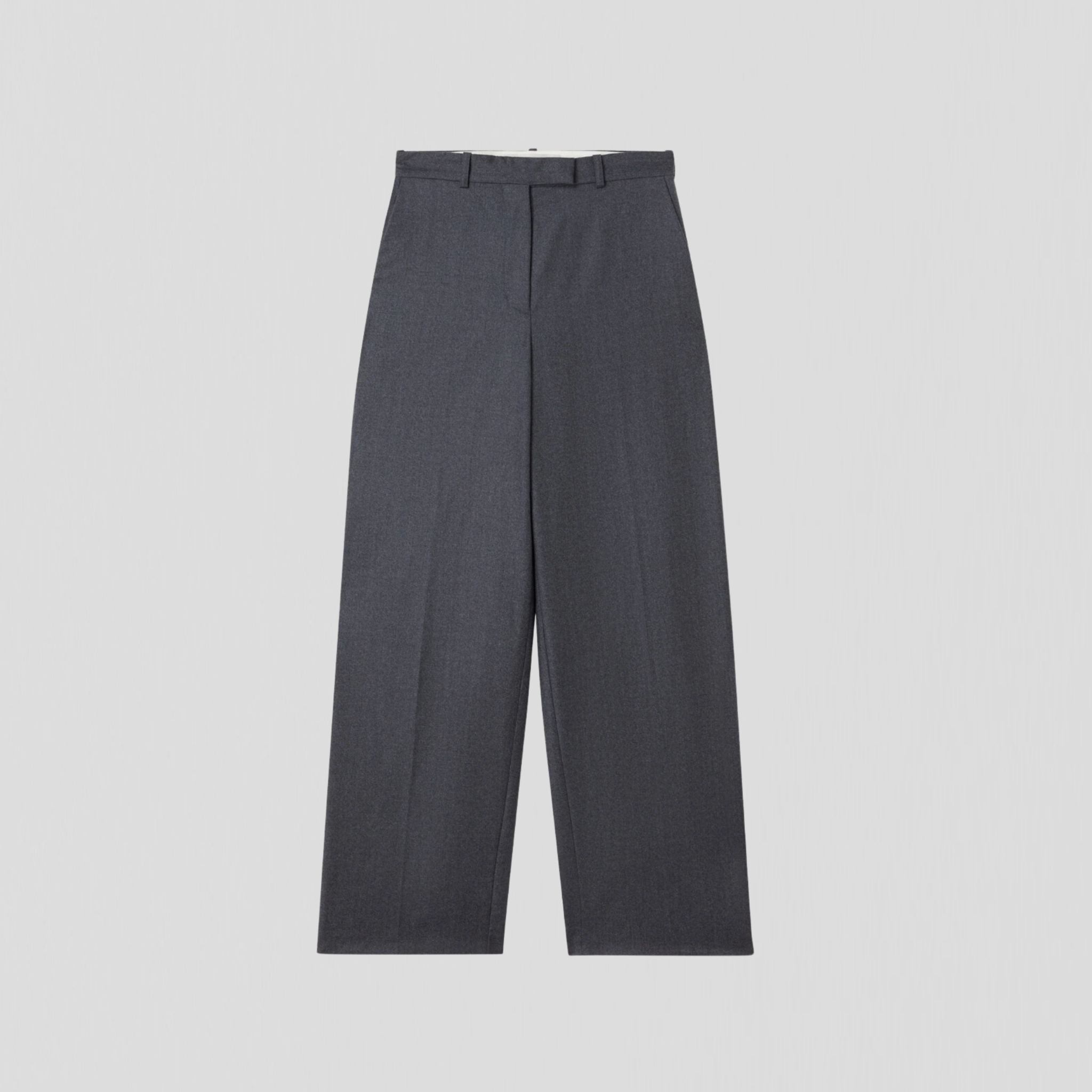 Róhe Wide Leg Trouser Dark Grey Melange