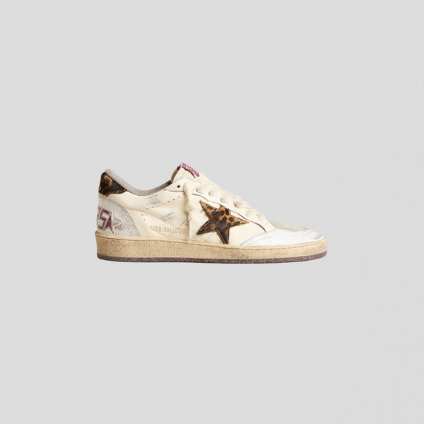 Golden Goose Ball Star White/ Beige/ Beige Brown Leo