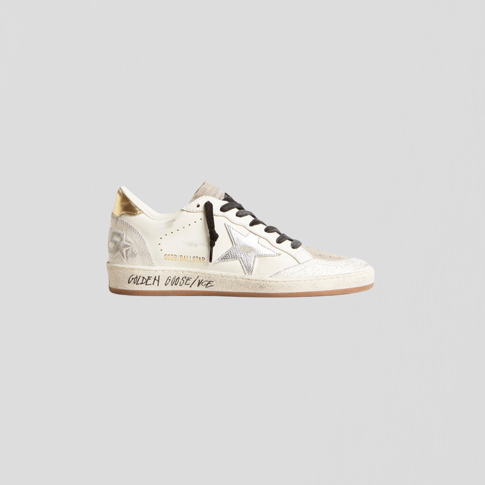 Golden Goose Ball Star White/ Silver/ Gold