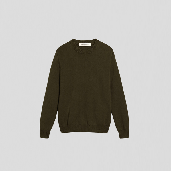 Golden Goose Golden M's Regular Knit Military Green