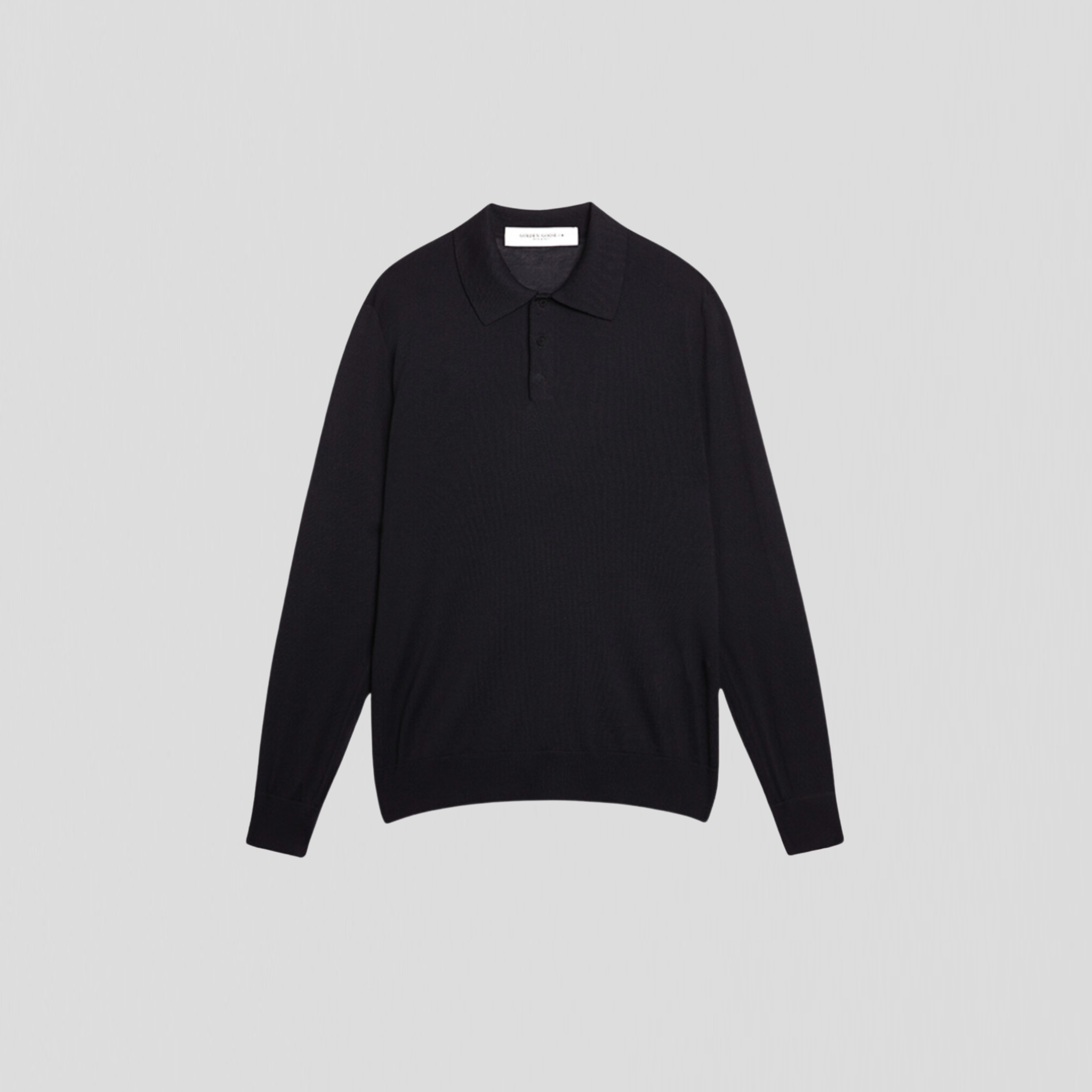 Golden Goose M's Knit Poloshirt Black